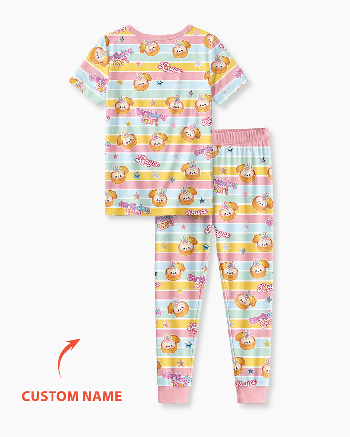 Zweiteiliges, kurzärmliges Pyjama-Set mit Marienkäfern