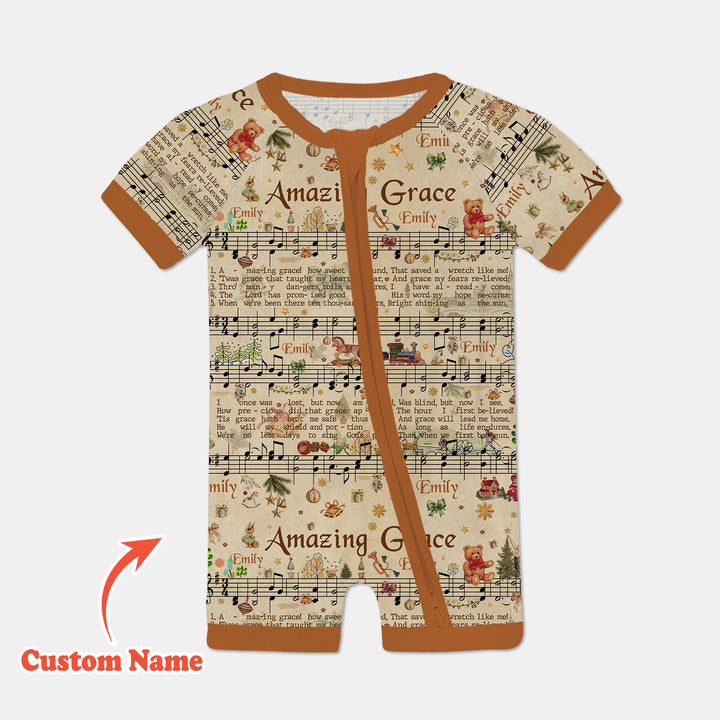 Amazing Grace Custom Name Shorty Zippy