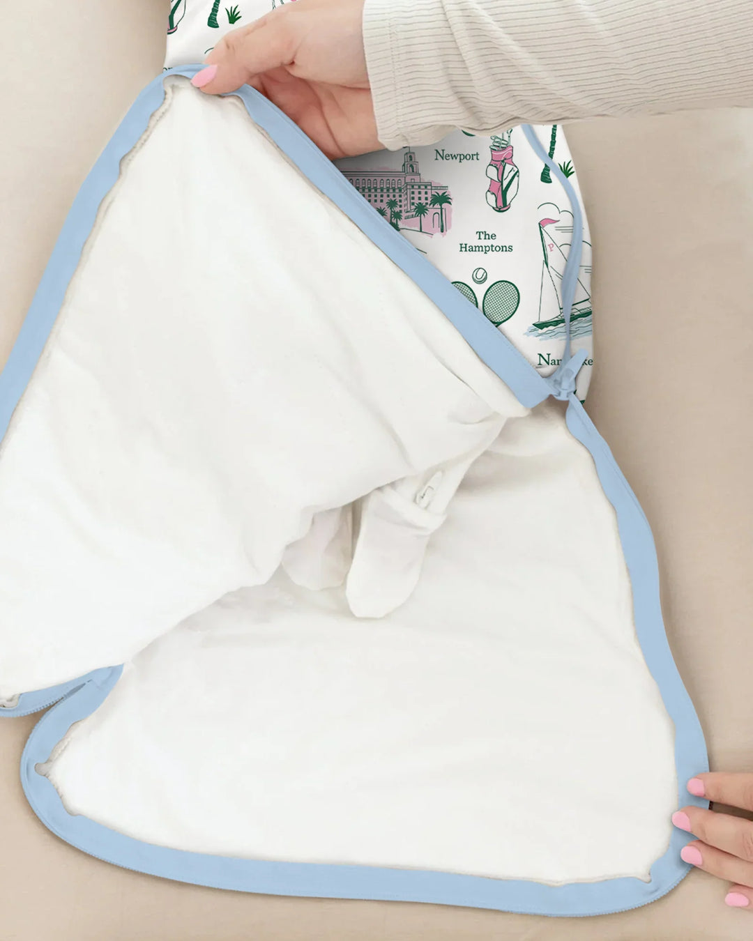 Preppy Palm Getaway Bamboo Sleep Bag