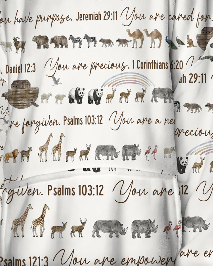 Biblical Noah's Ark Wearable Blanket Hoodie