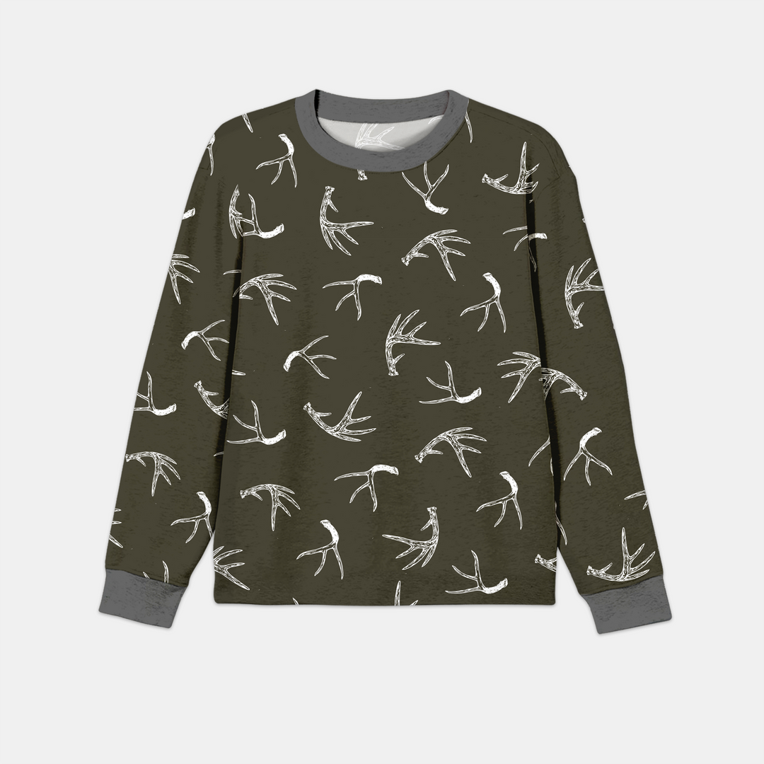 Antlers Minimalism Men's Pajama Set