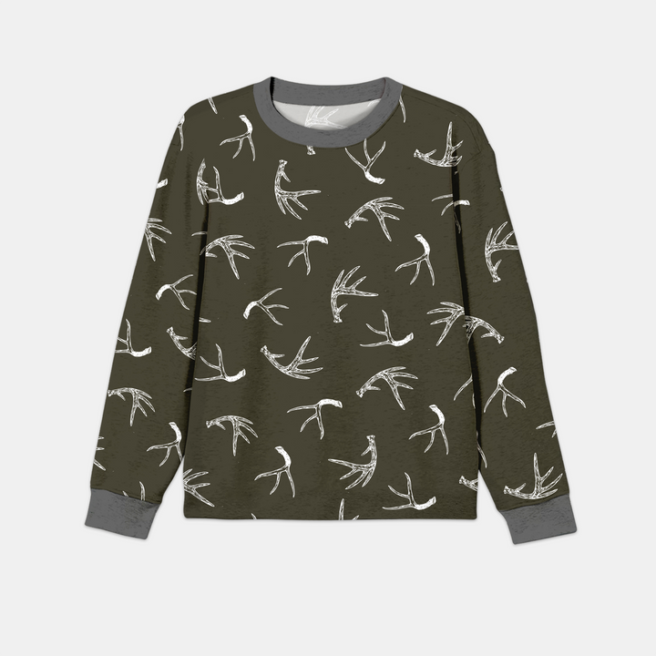 Antlers Minimalism Men's Pajama Set