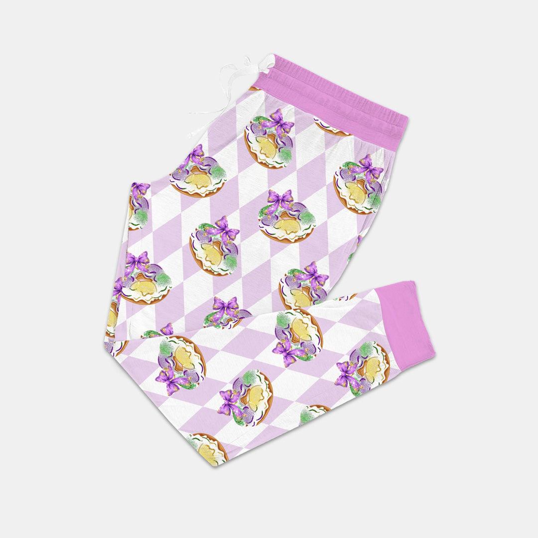 Mardi Gras Donut  Women Pajama Set