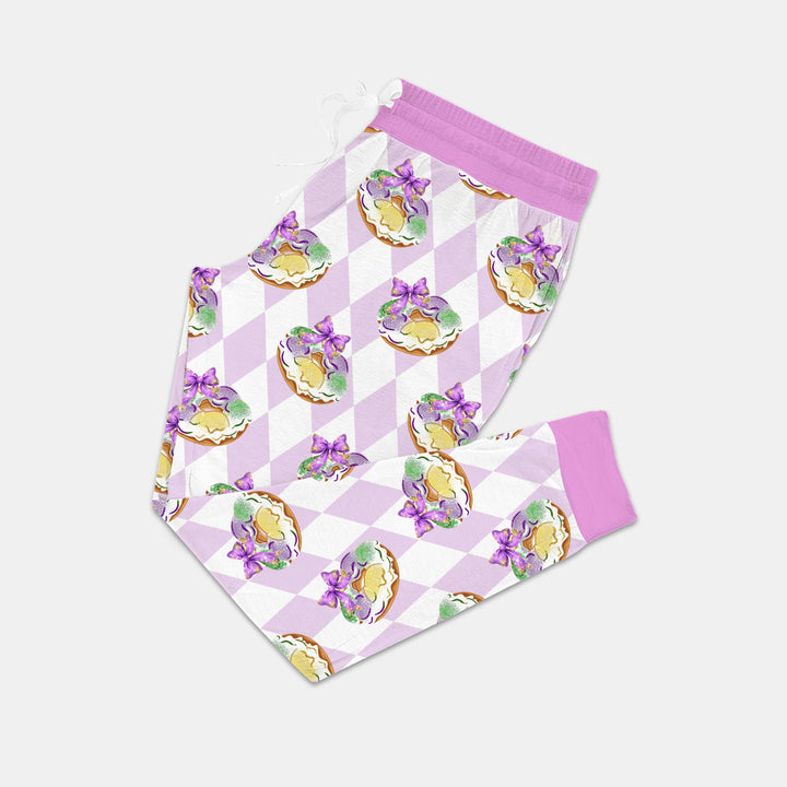 Mardi Gras Donut  Women Pajama Set