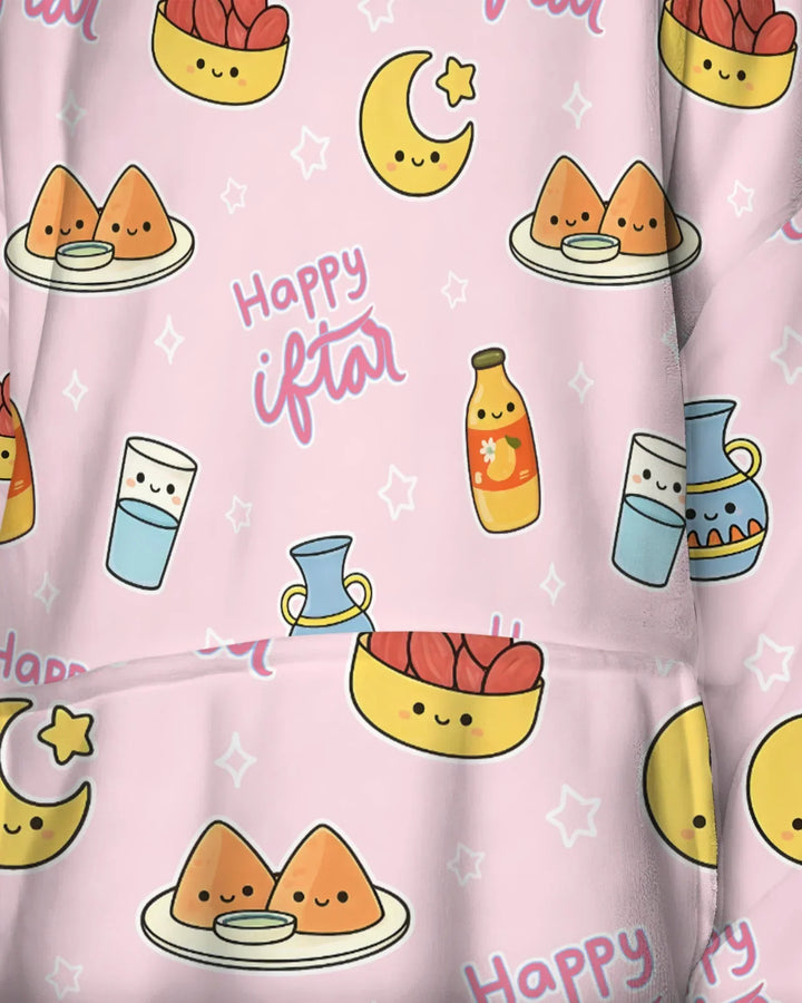 Iftar Party Wearable Blanket Hoodie