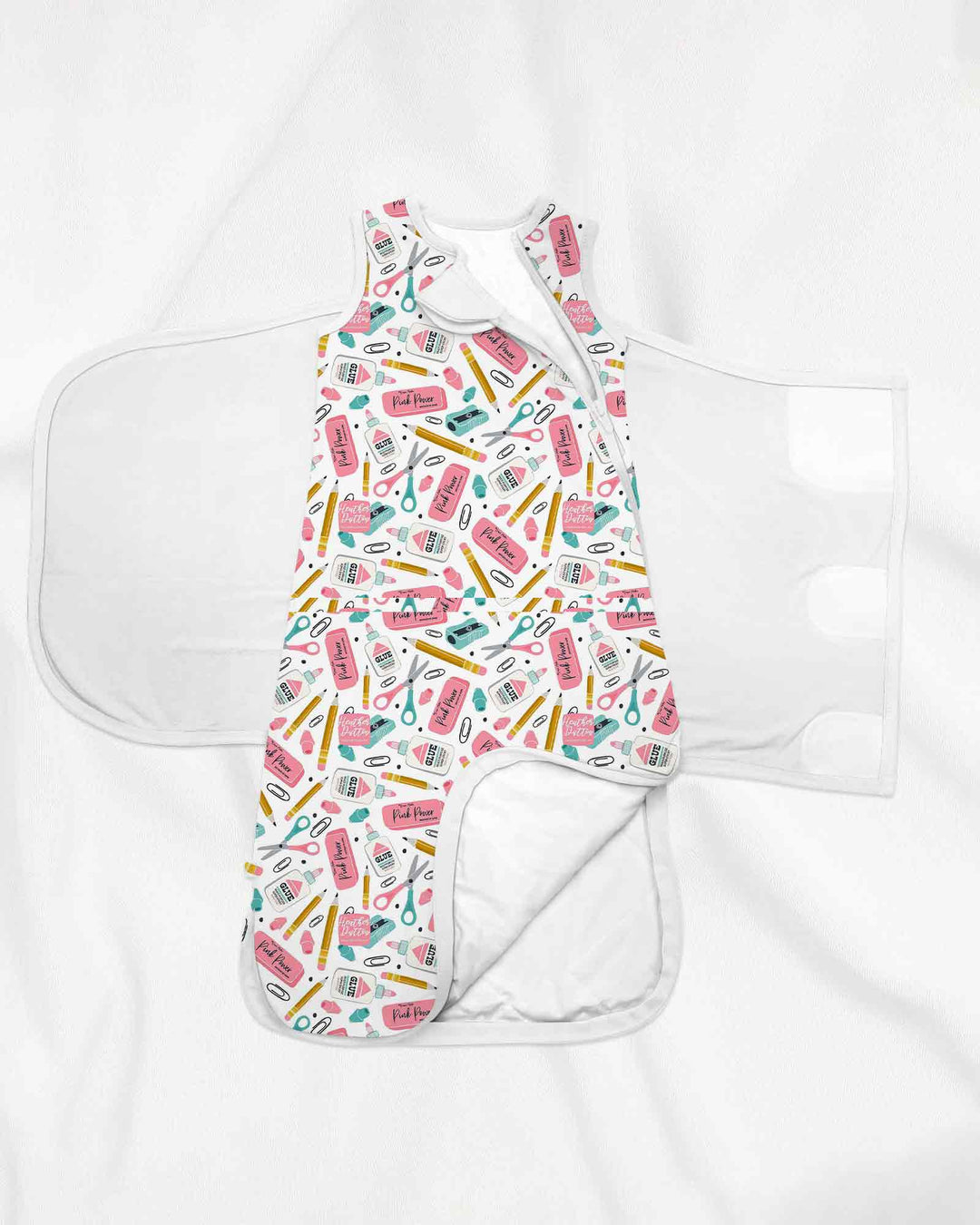 Pink Power School Supplies Bamboo Sleep Bag Swaddler