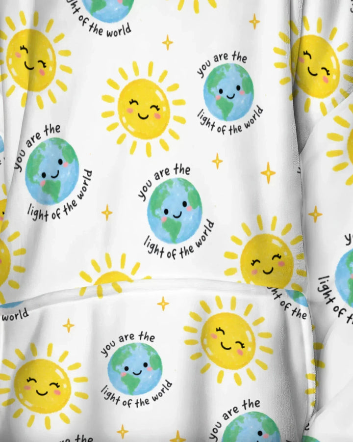Matthew 5:14 Light of the World Wearable Bamboo Blanket Hoodie
