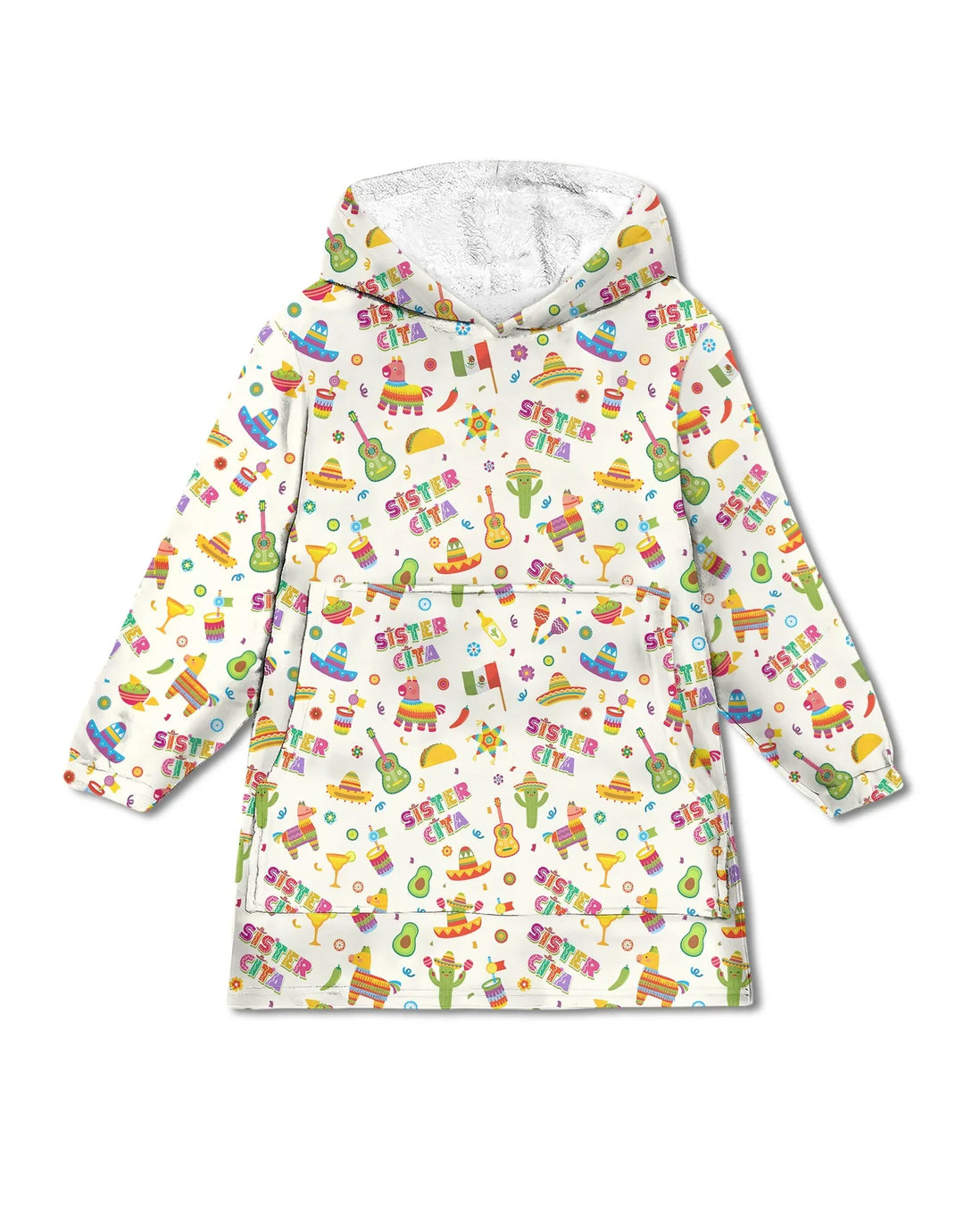 Cinco de Mayo Family Matching Wearable Bamboo Blanket Hoodie