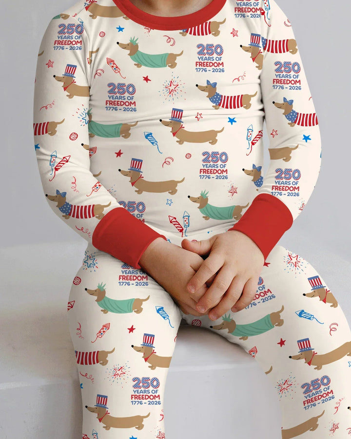 250 Years Of Freedom Two Piece Long Sleeve Pajama Set