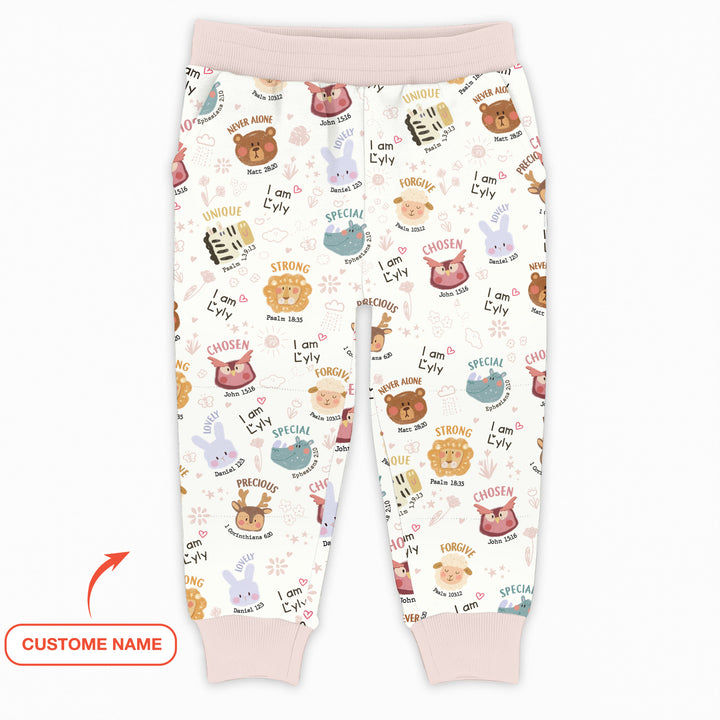 God’s Little Zoo Custom Name Jogger
