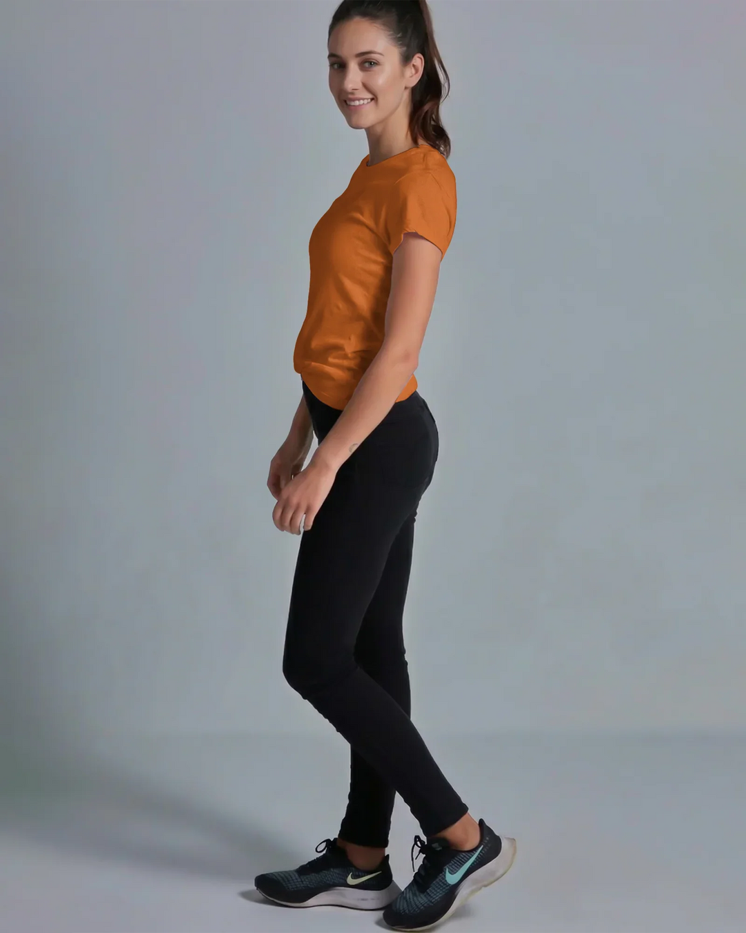 Solid Color Bamboo Women T-Shirt