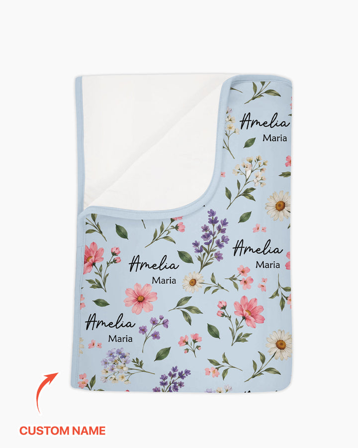 Wildflower Whispers Bamboo Blanket