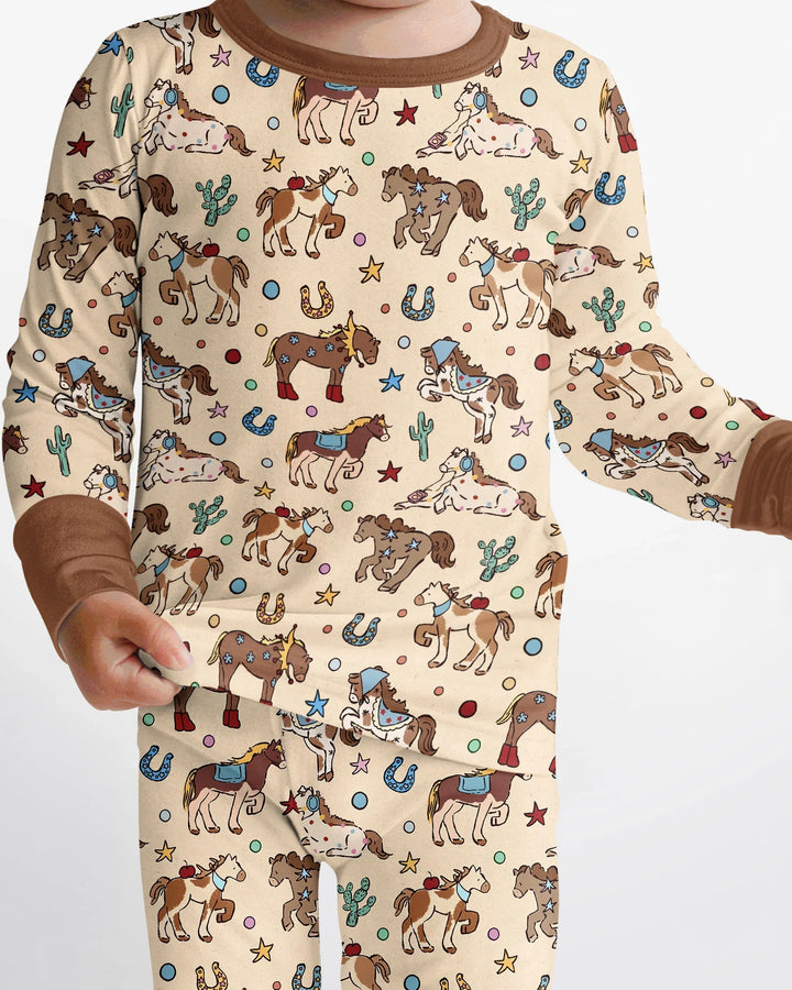 Lil' Buckaroo Bamboo Two Piece Long Sleeve Pajama Set