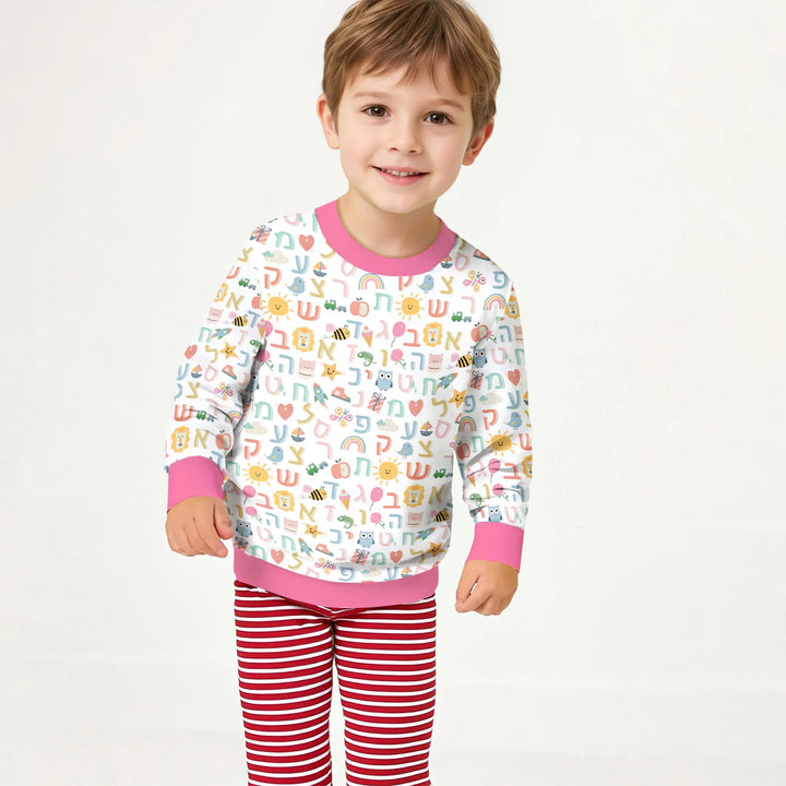 Hebrew Alphabet Crewneck Sweatshirt