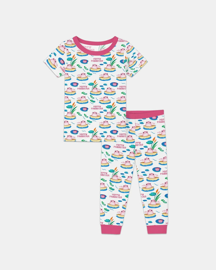 Zweiteiliges, kurzärmliges Pyjama-Set mit Marienkäfern