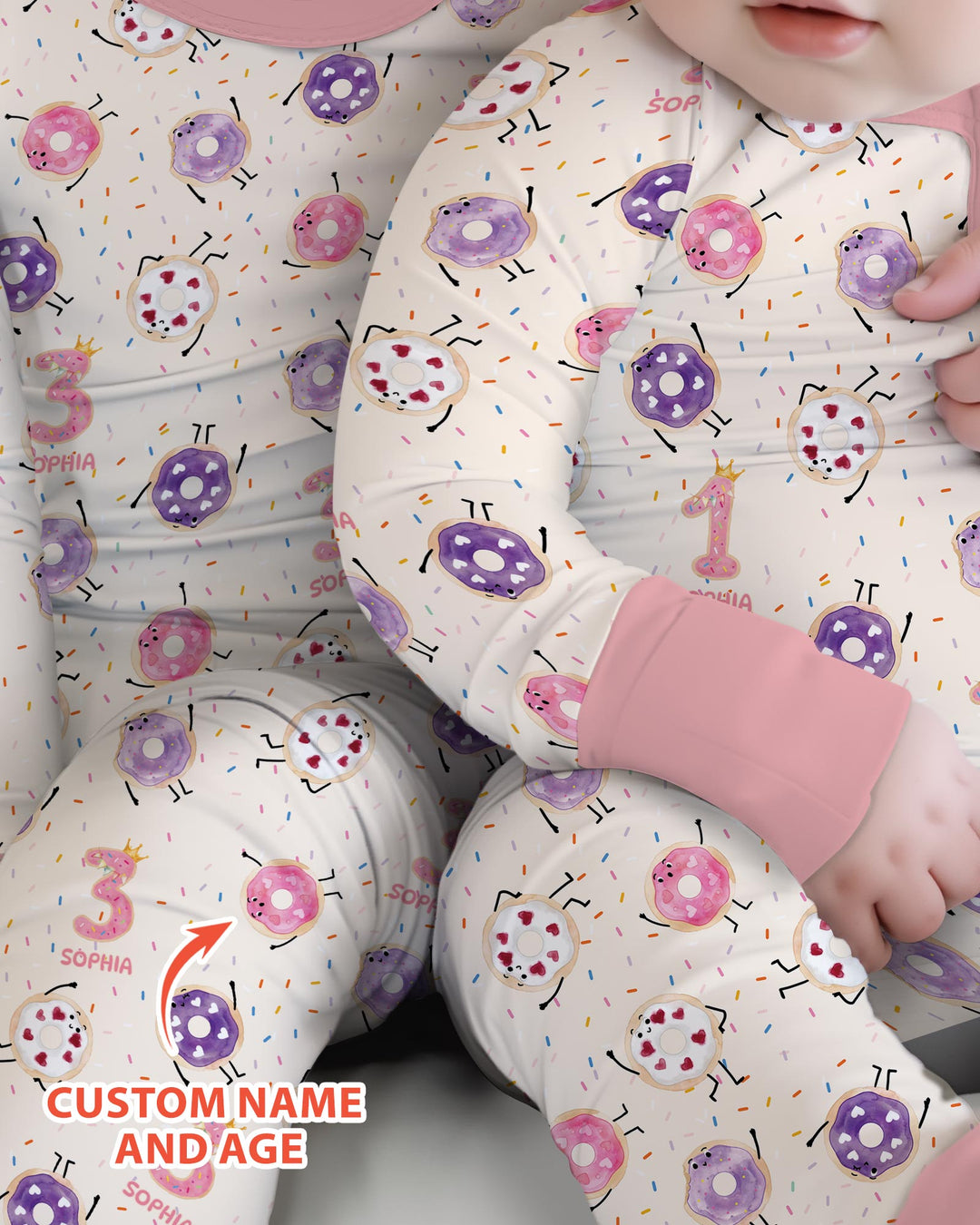 Gerippte Babykleidung mit individuellem Foto - Weich &amp; Skizzenhaft