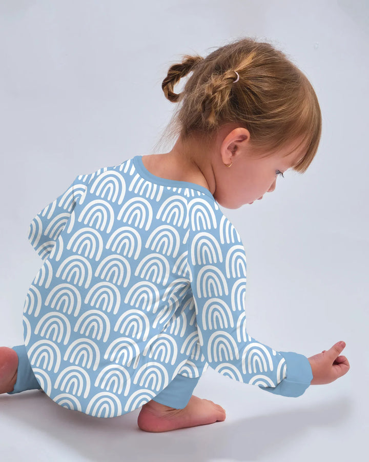 Sky Blue Rainbows Bamboo Convertible Zippy