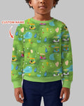 Personalisierbares Golf-Saison Familien-Sweatshirt aus Bambus mit Rundhalsausschnitt