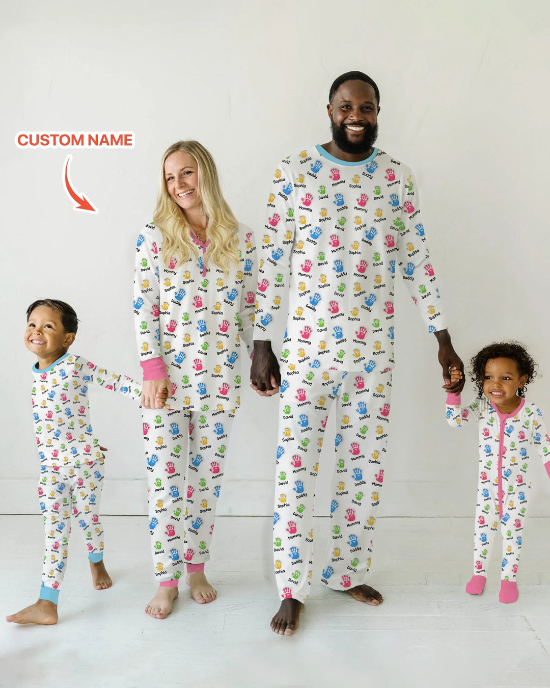 First Mother Day - Handprints Bamboo Men's Pajama Set