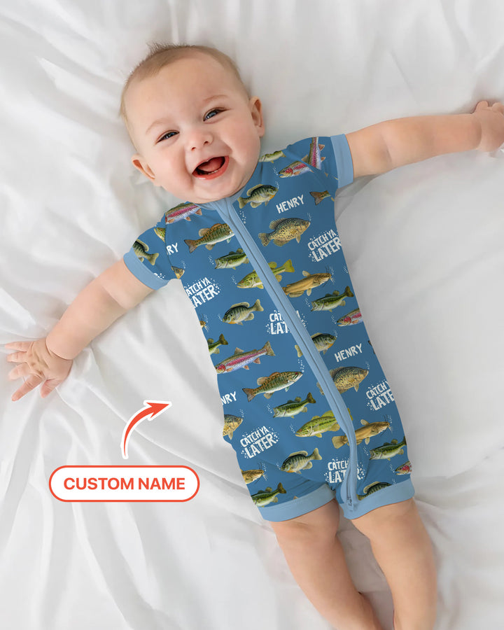 Catch Ya Later Matching Daddy & Me Shorty Zippy