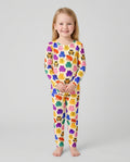 Rainbow Frog Parade Bamboo Two Piece Long Sleeve Pajama Set