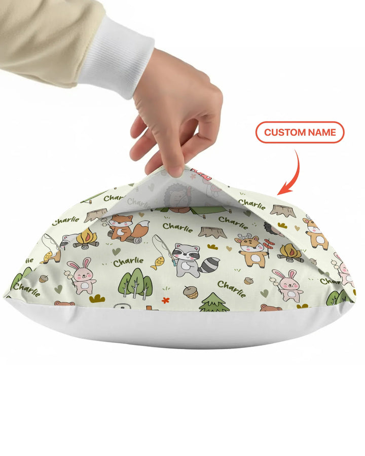 Custom Name Little Camp BuddiesBamboo Pillow Case