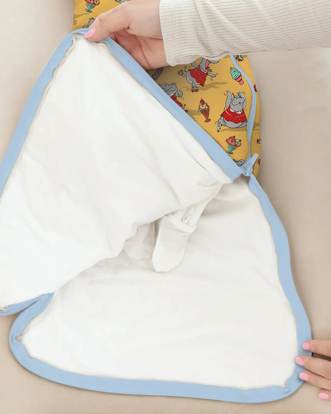 Dancing Hippo Treats Bamboo Sleep Bag