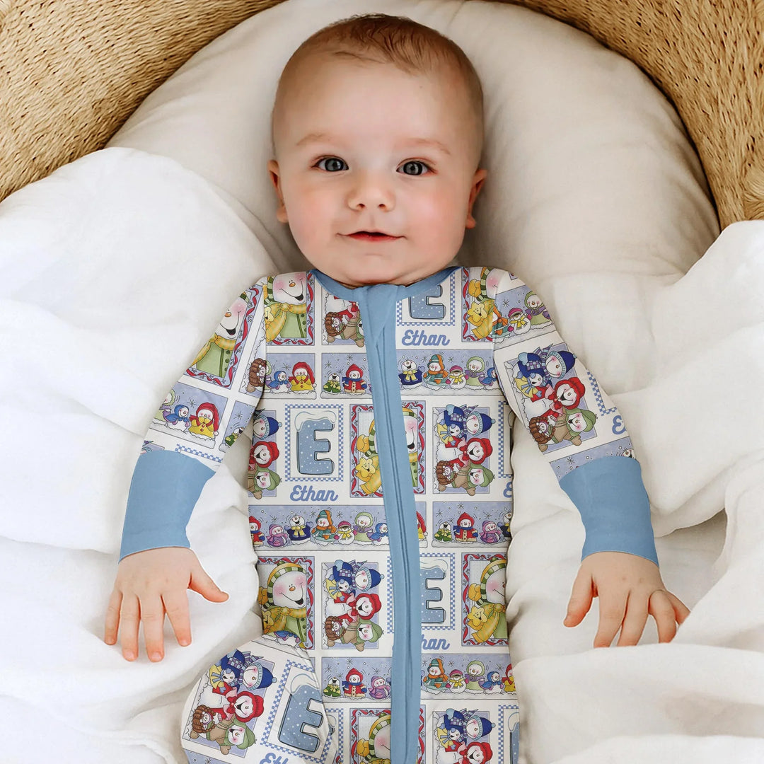 Gerippte Babykleidung mit individuellem Foto - Weich &amp; Skizzenhaft