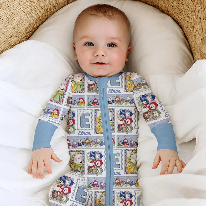 Gerippte Babykleidung mit individuellem Foto - Weich &amp; Skizzenhaft