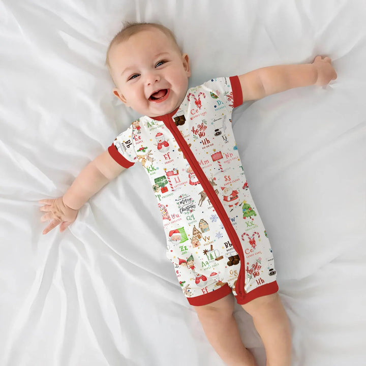 Christmas Alphabet Shorty Zippy