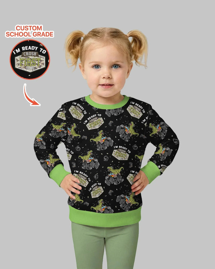 Sudadera de cuello redondo de bambú con plantilla personalizada