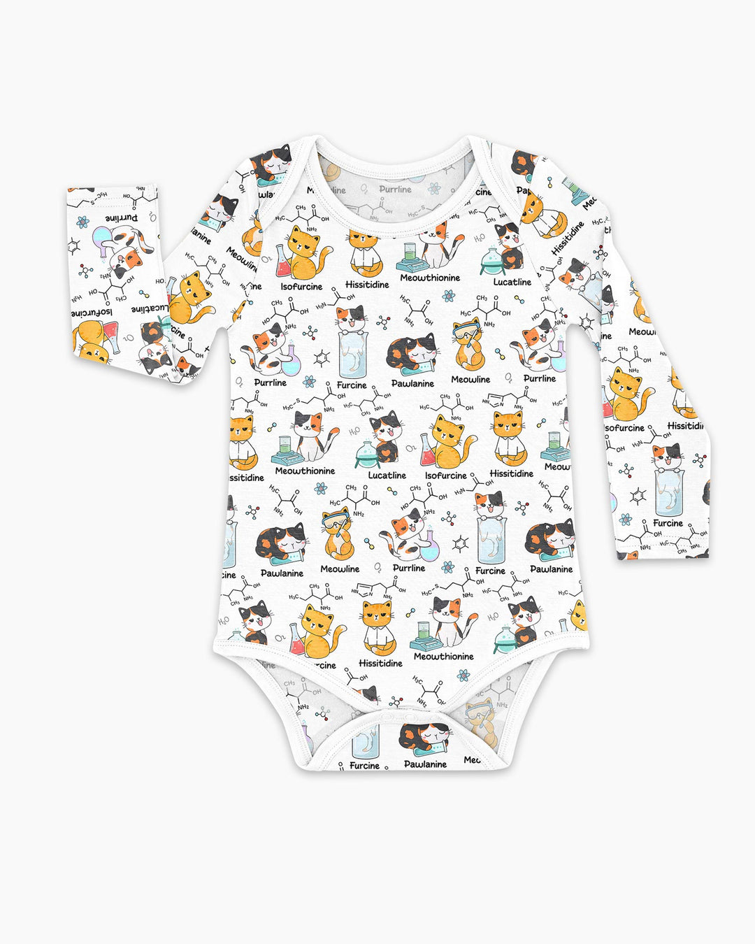 Biochemistry Cat Bamboo Bodysuit