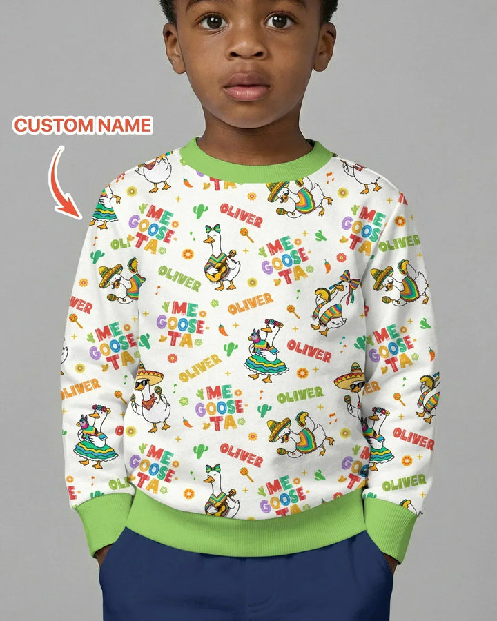 Custom name Me Goose-ta Bamboo Crewneck Sweatshirt