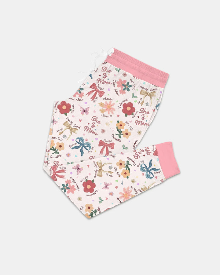 She Is Mom Conjunto de pijama de bambú para mujer