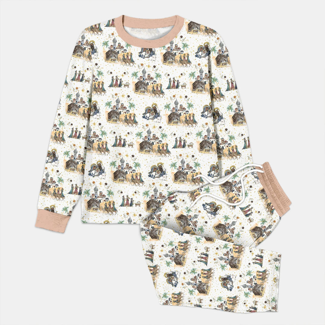 Nativity Christmas Family Matching Family Men's Pajama Set