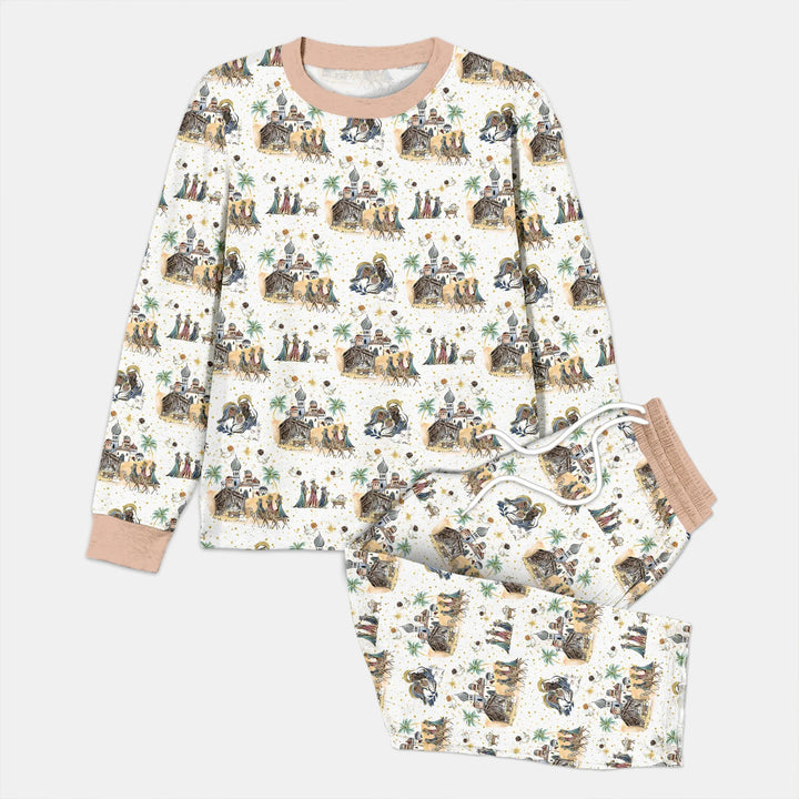 Nativity Christmas Family Matching Family Men's Pajama Set