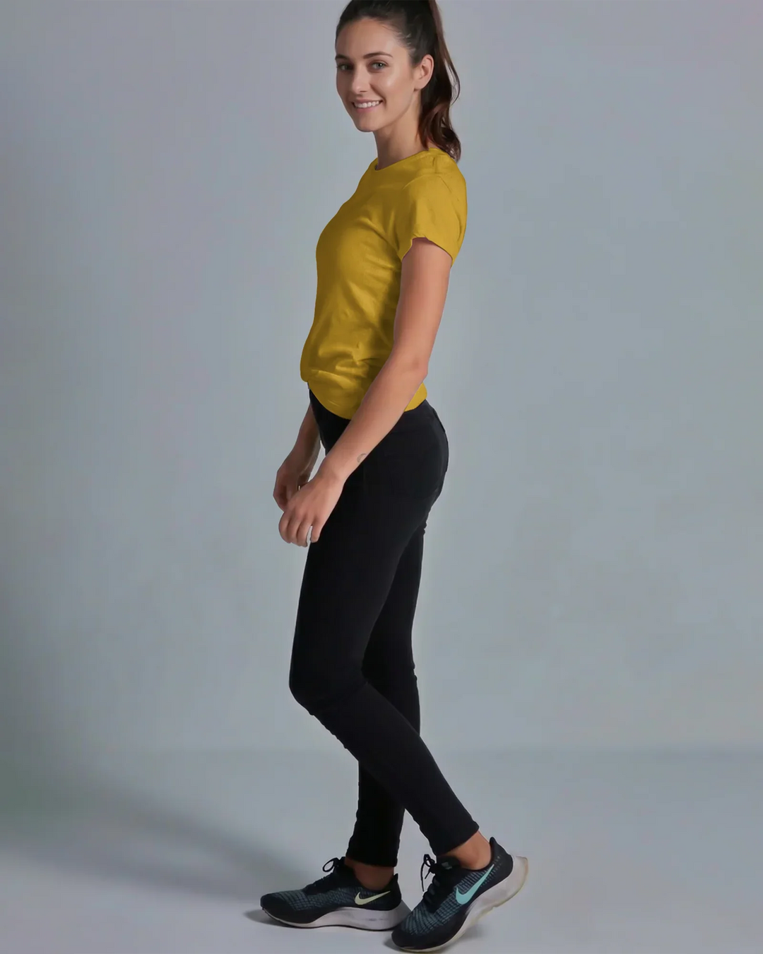 Solid Color Bamboo Women T-Shirt
