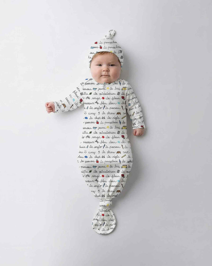 Kleid mit einfarbigem Knoten
