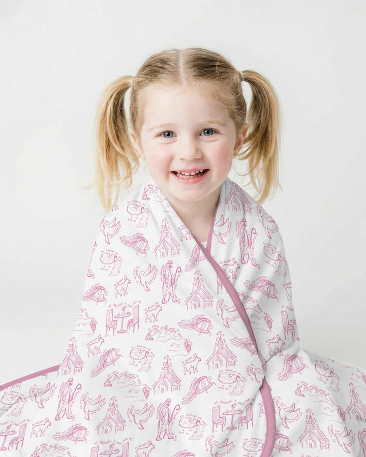 Psalm 23 Sketch Bamboo Blanket