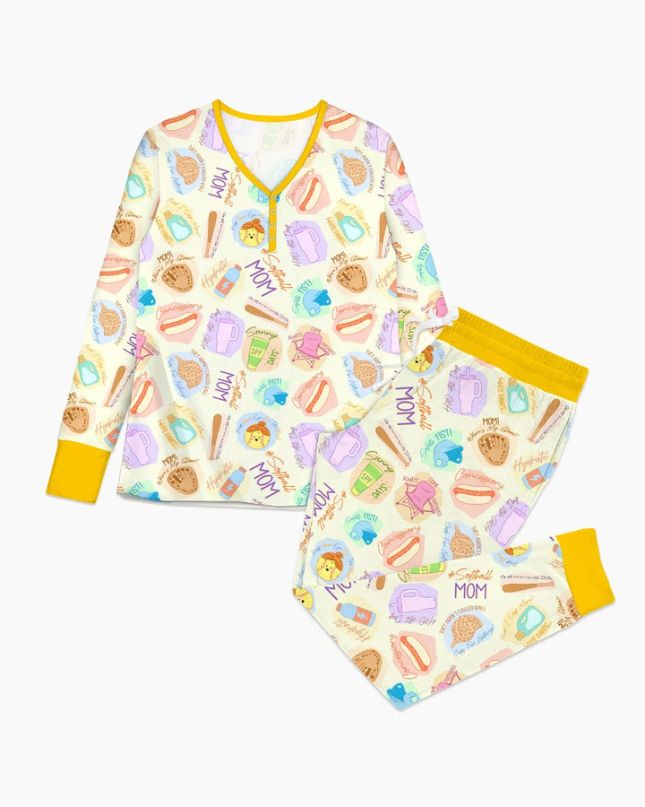 SoftBall Mom Saves The Days Women Pajama Set