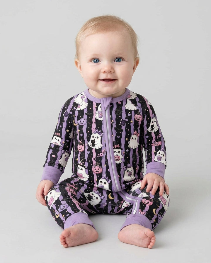 Cute Ghost Halloween Bamboo Convertible Zippy