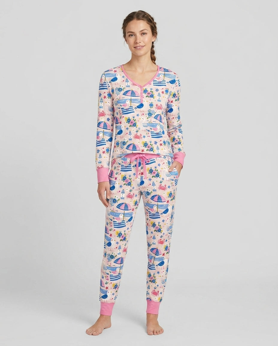 A Day At The Shore Bamboo Women Pajama Set