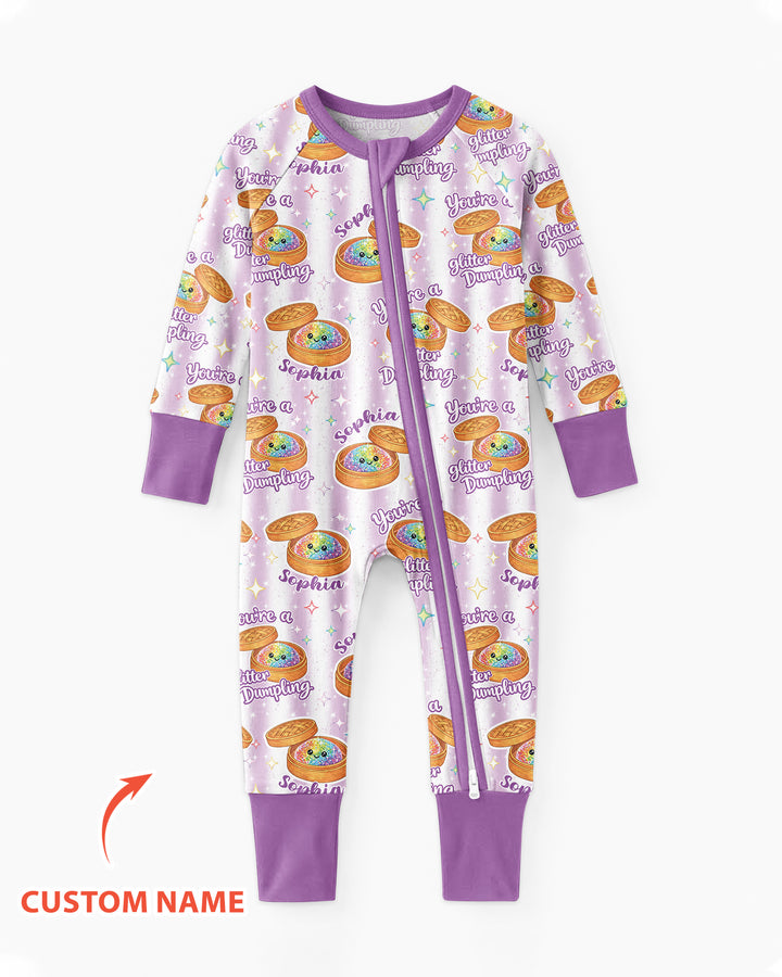 Personalized You're Glitter Dumpling Bamboo Convertible Zippy
