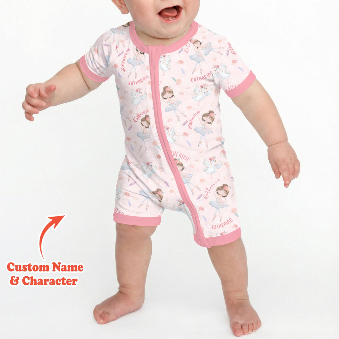 Custom Name Ballerina Doll Shorty Zippy