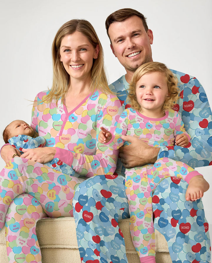 Valentine Candy Crush Family Matching Women Pajama Set