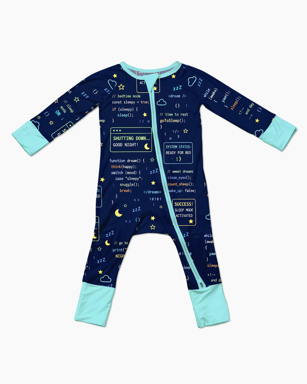Mono elástico de bambú convertible con cremallera para padre e hijo a juego "It Techy"
