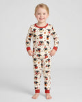 Festive Holiday Sheep Bamboo Two Piece Long Sleeve Pajama Set