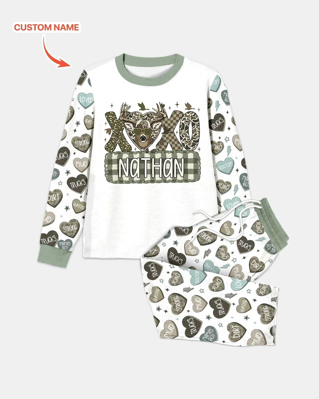Vorlage Benutzerdefiniertes Herren-Pyjama-Set