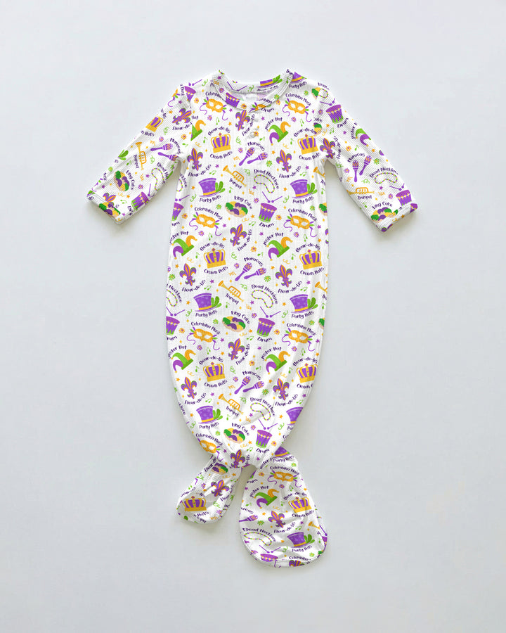 Mardi Gras Family Matching Knot Gown