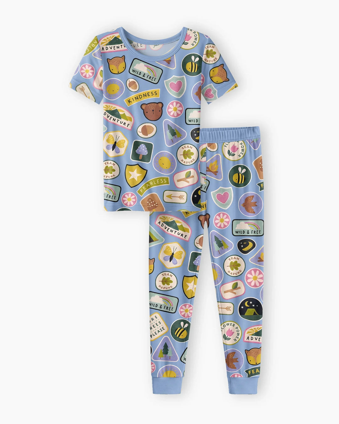Little Explorer Bamboo Two Piece Short Sleeve Pajama Set